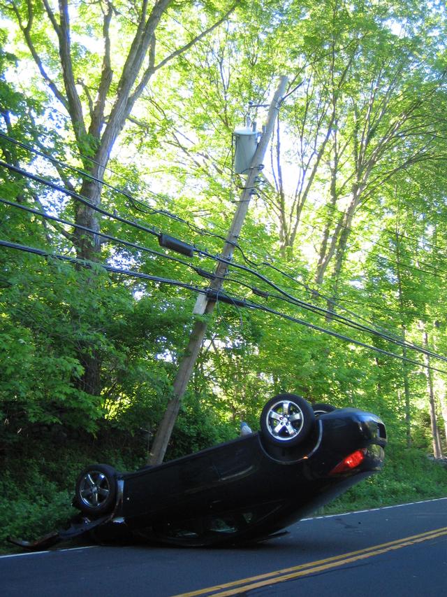 MVA with Rollover - 200 Old Post Road - 05/24/08